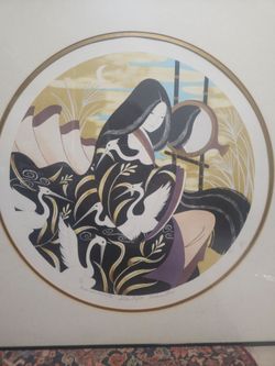Miharu Lane 'Golden Night' Signed Serigraph - Rare H.C. Edition 4/10"