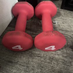 Training Weights Four Dumbbells 