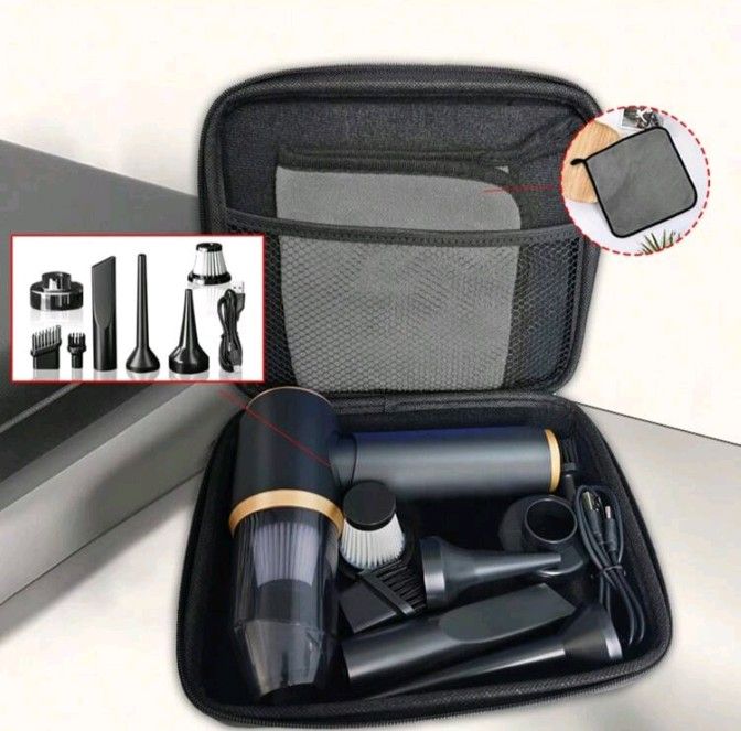 Mini Wireless Car Vacuum Cleaner - Powerful Integrated Cordless Home Cleaning Robot With Rechargeable Lithium Battery, Cloth Filter, And USB Charging