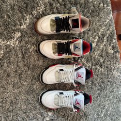 2 Pairs Of Jordan 4s 