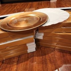 Rose Gold Charger Plates