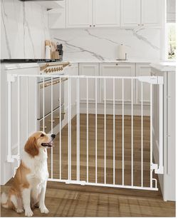 Adjustable White Safety Gate – Tall & Sturdy 