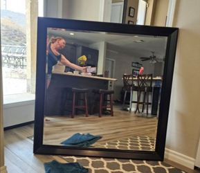 Ashley Square Wood Beveled Mirror 46" x 46"