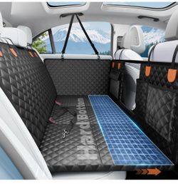 Dog Car Seat Cover for Back Seat with Hard Bottom,Waterproof Back Seat Extender for Dogs,Dog Hammock Dogs Bed for Cars, SUVs,Pet Seat Cover for Back S