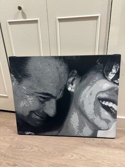 Black and White Portrait Canvas Print
