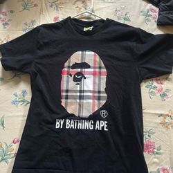 BAPE A Bathing Ape Check By Bathing Tee (M)