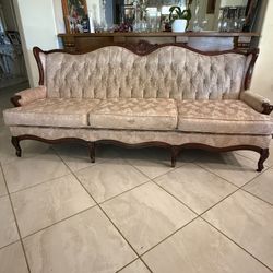 Elegant Vintage Victorian Sofa Set- 3 Pieces