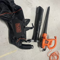Black and Decker leaf bower and suction bag