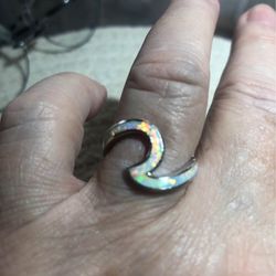 Opal Wave Ring