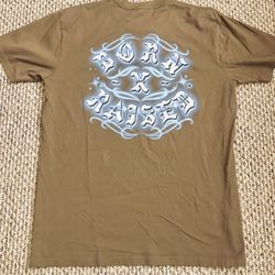 Born x Raised Brown Airbrush Rocker Shirt Men’s Size Large 