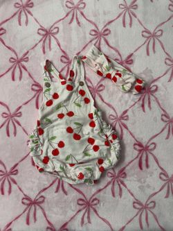 baby cherry romper