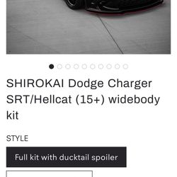 Shirokai Full Wide body Kit For Dodge Charger 15+