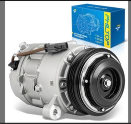 Air Conditioner AC Compressor w/Clutch for Chevy Silverado 1500/Sierra 1-2023 4.3L/5.3L/6.2L,Tahoe/Yukon/Yukon XL 2021-2023 5.3L/6.2L, Silvera