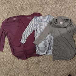 Lot Of 8 Knit Maternity Tops 