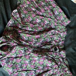 Pink Floral Shorts