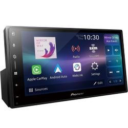 Pioneer DMH-W3000NEX 6.8" Double Din Multimedia Digital Media Receiver, Wireless Apple CarPlay and Android Auto, Bluetooth, Backup Camera Compatible, 