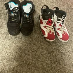 Beater Jordan’s (80 for both, 35 for the black 60 for the red)