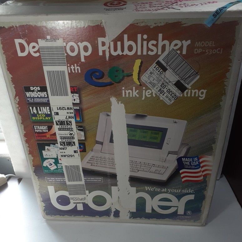 WORKING Vintage Brother DP-530 CJ Desktop Publisher And Inkjet Printer