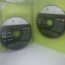 The  Elder Scrolls IV (4) Oblivion Game Of The Year Edition( Microsoft Xbox 360) Disc 1 & 2