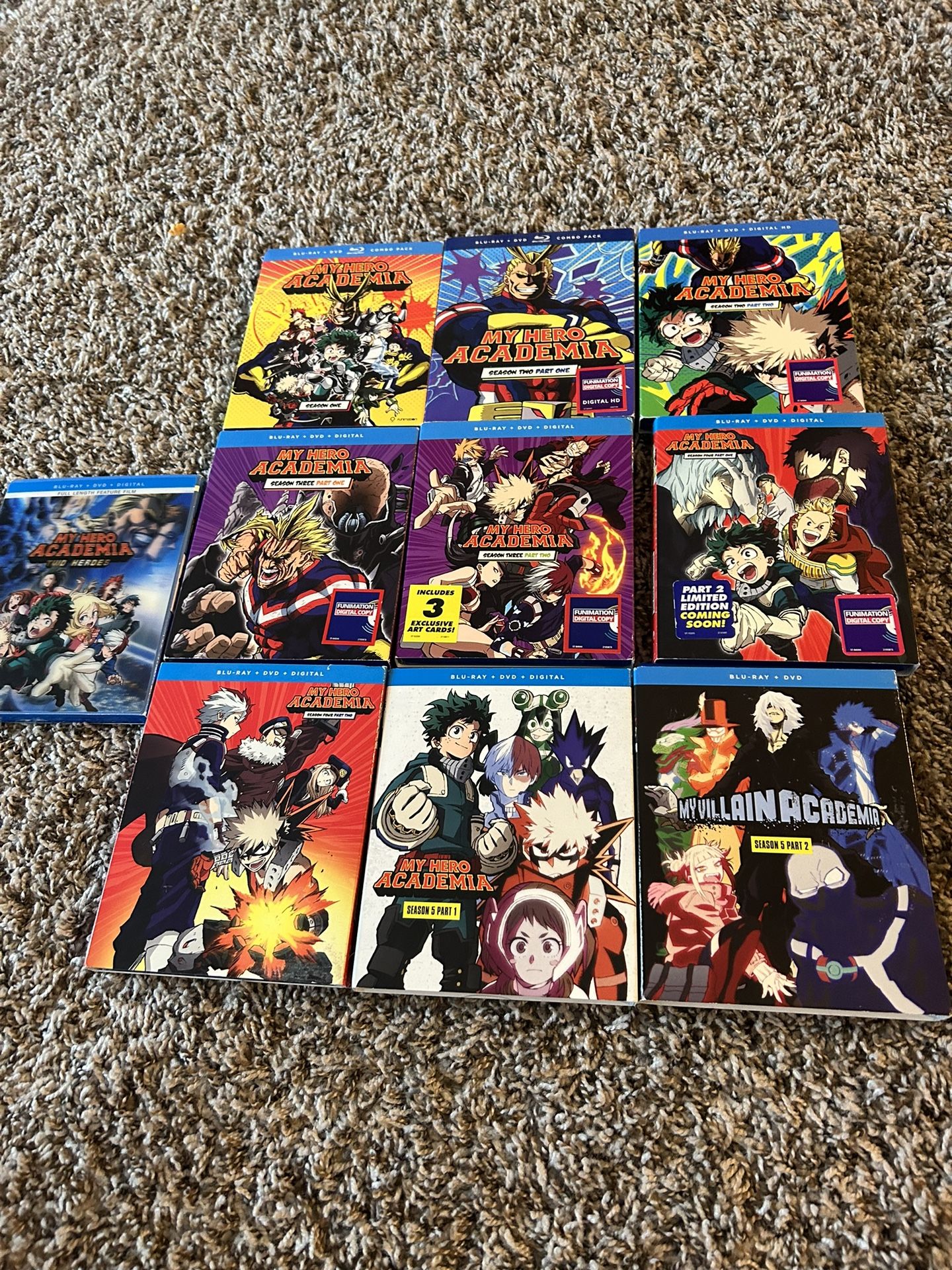 My Hero Academia Season 1-5 Complete All Inserts Blue Ray