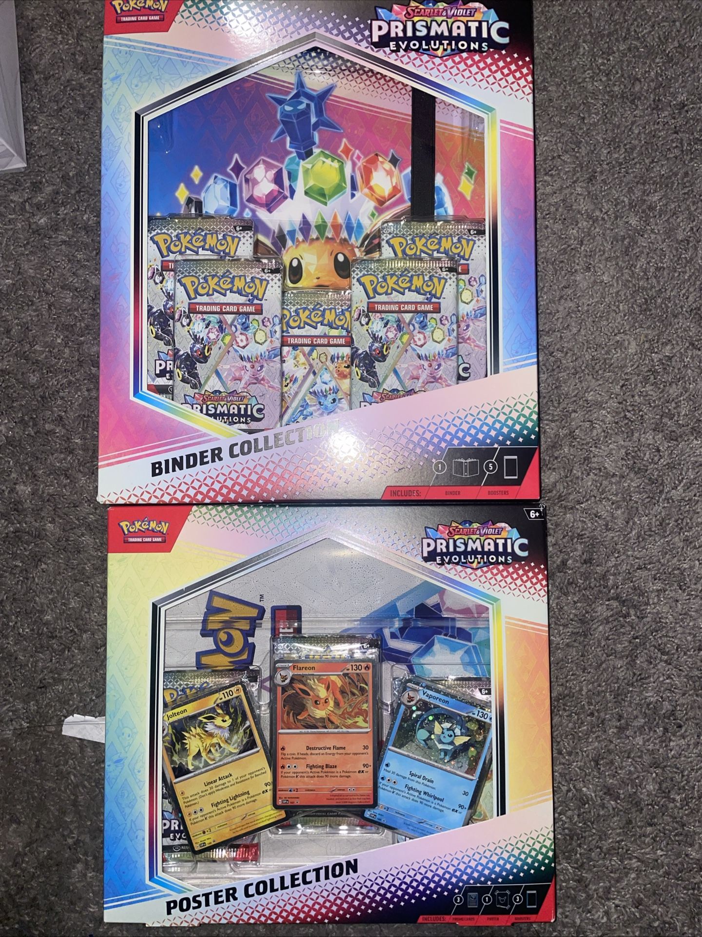 Pokemon TCG Prismatic Evolutions Binder/poster Collection