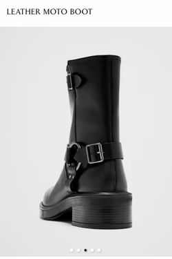 Banana Republic Leather Moto Boot
