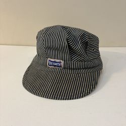 Vintage 1960s 70s Big Smith train conductor hat