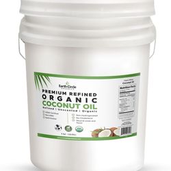 Organic Coconut Oil –Ultra Premium Steam Refined, Keto & Paleo Friendly 5 Gallon