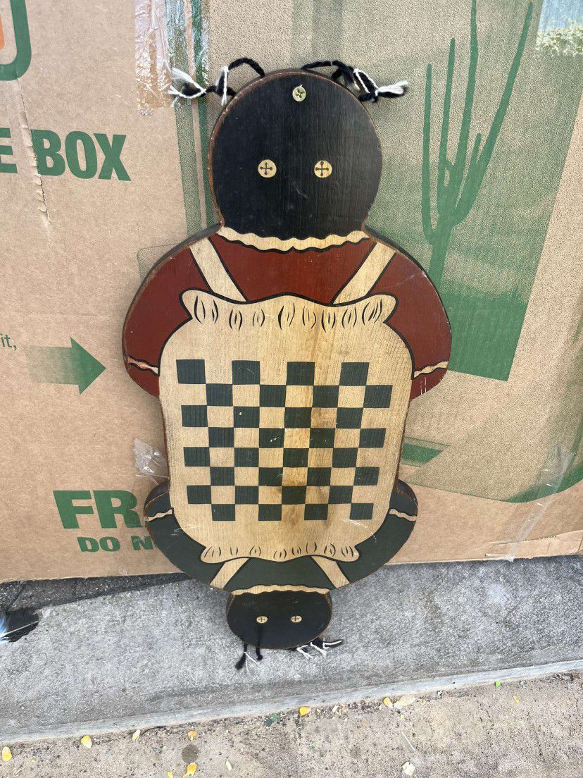 Antique Chess/Checker Board 