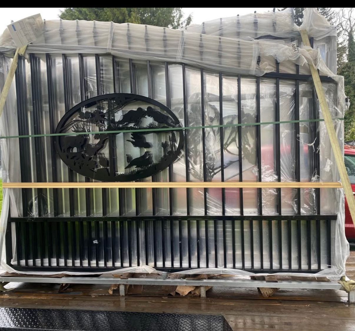 20’ Wrought Iron Driveway Gate Heavy Duty