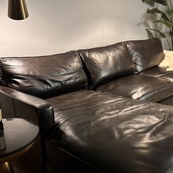 Costco Leather Sectional Sofa *Delivery Options*