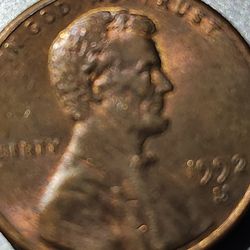 1992 close AM Lincoln penny