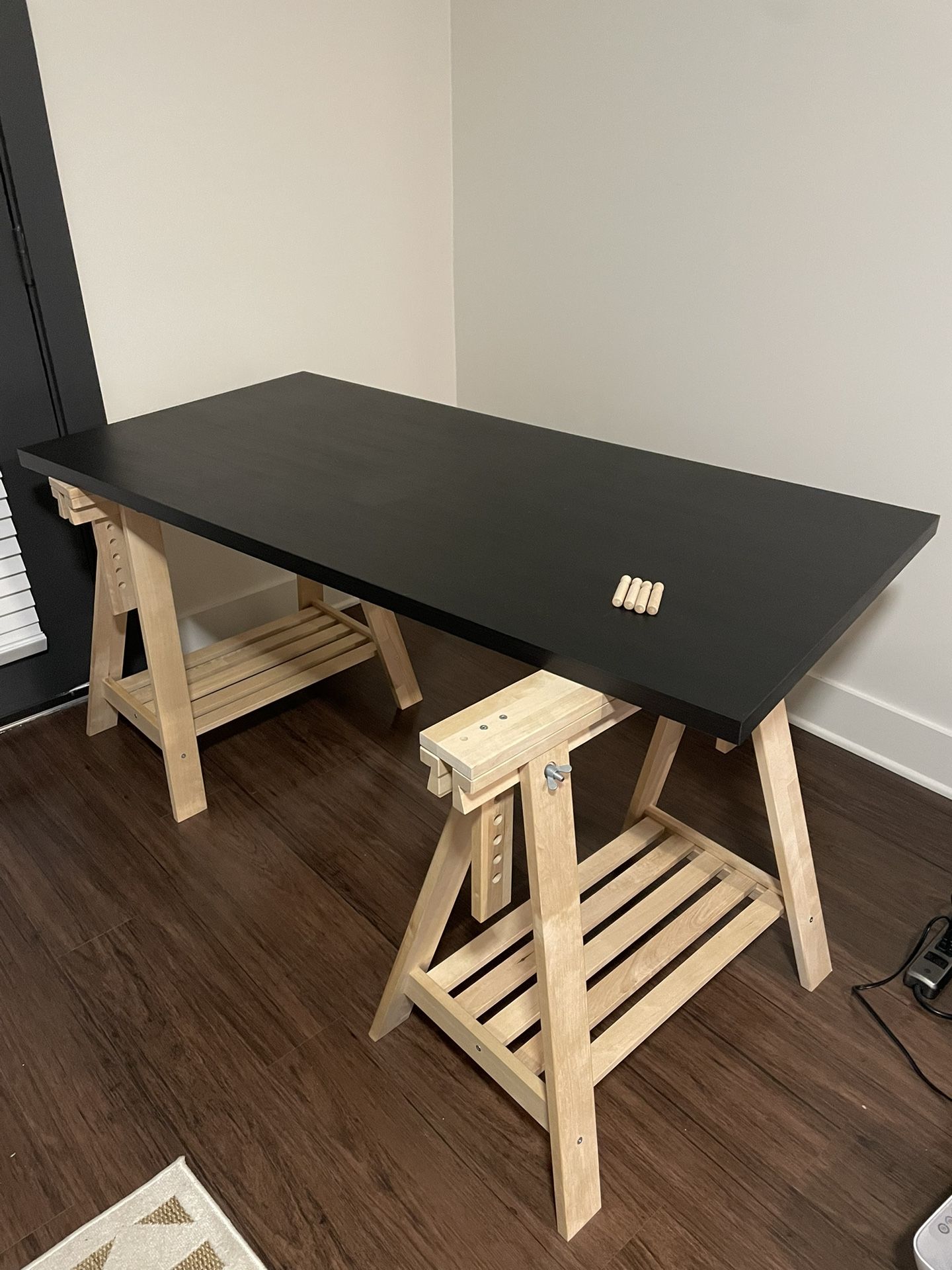 IKEA Tabletop and Adjustable Trestle Legs
