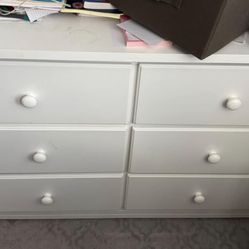 IKEA white Dresser 6 Drawers