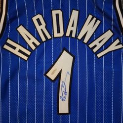 Autographed Penny Hardaway Pro Cut Game Used Orlando Magics jersey 