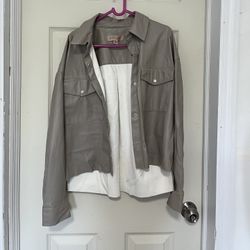 Leather jacket, size M