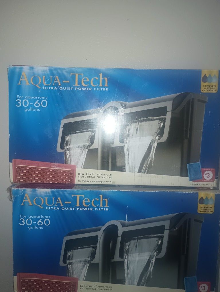 Aqua Tech 30-60 G Aquarium Fish Turtle Tank Water Filter ( Open Box )
