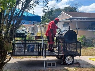 BBQ Smoker with trailer