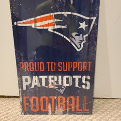 New England Patriots Fan Sign 