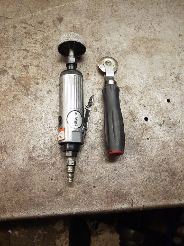 Die Grinder With Stone For Doing Tire Patches With Tool 4 Adhering Patches