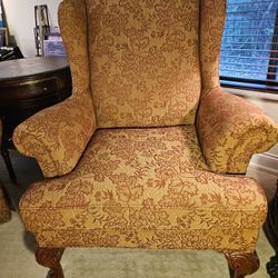 Fabric Wingback Armchair