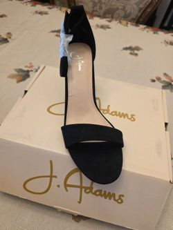J. Adams Shirley Ankle Strap Block Heel