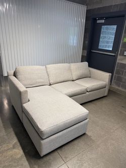 Create&Barrel L Shape Sectional Sofa Couch- Delivery Available