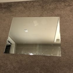 Small Bathroom Mirror With Beveled Edges
