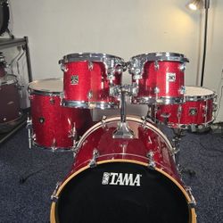 Tama Superstar Classic 5-piece Shell Pack Red Sparkle Finish