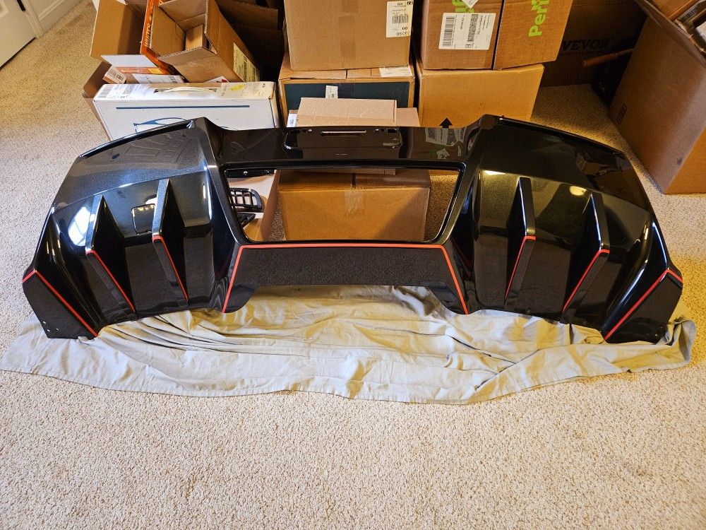 C7 CORVETTE REAR DIFFUSER PANEL W/ ACS FINS Z06/ GS /STINGRAY
