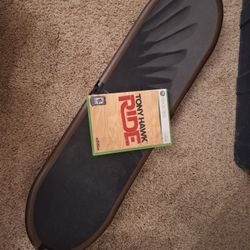 Tony Hawk's Ride Xbox 360 Game With Board