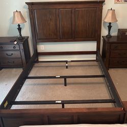 Queen Bed, Bed Frame And 2 Night Stands
