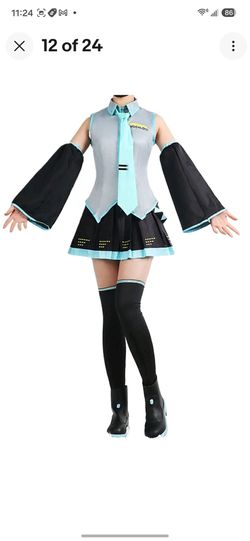 Hatsune Miku Vocaloid Cosplay Costume Set size: 2xl
