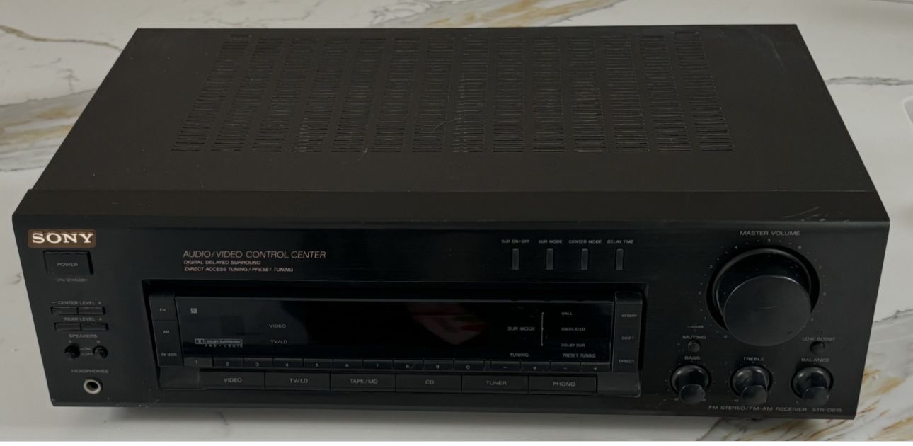 SONY STR-D615 FM STEREO/FM-AM RECEIVER AUDIO VIDEO CONTROL CENTER